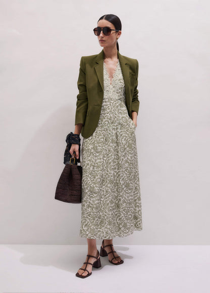 Olive Green Soft Sculpt Jacket