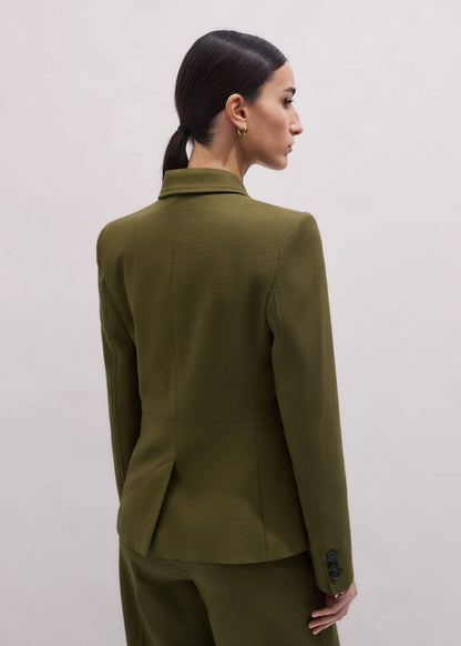 Olive Green Soft Sculpt Jacket
