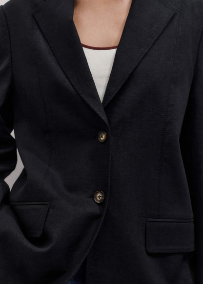 Black Summer Oversized Blazer
