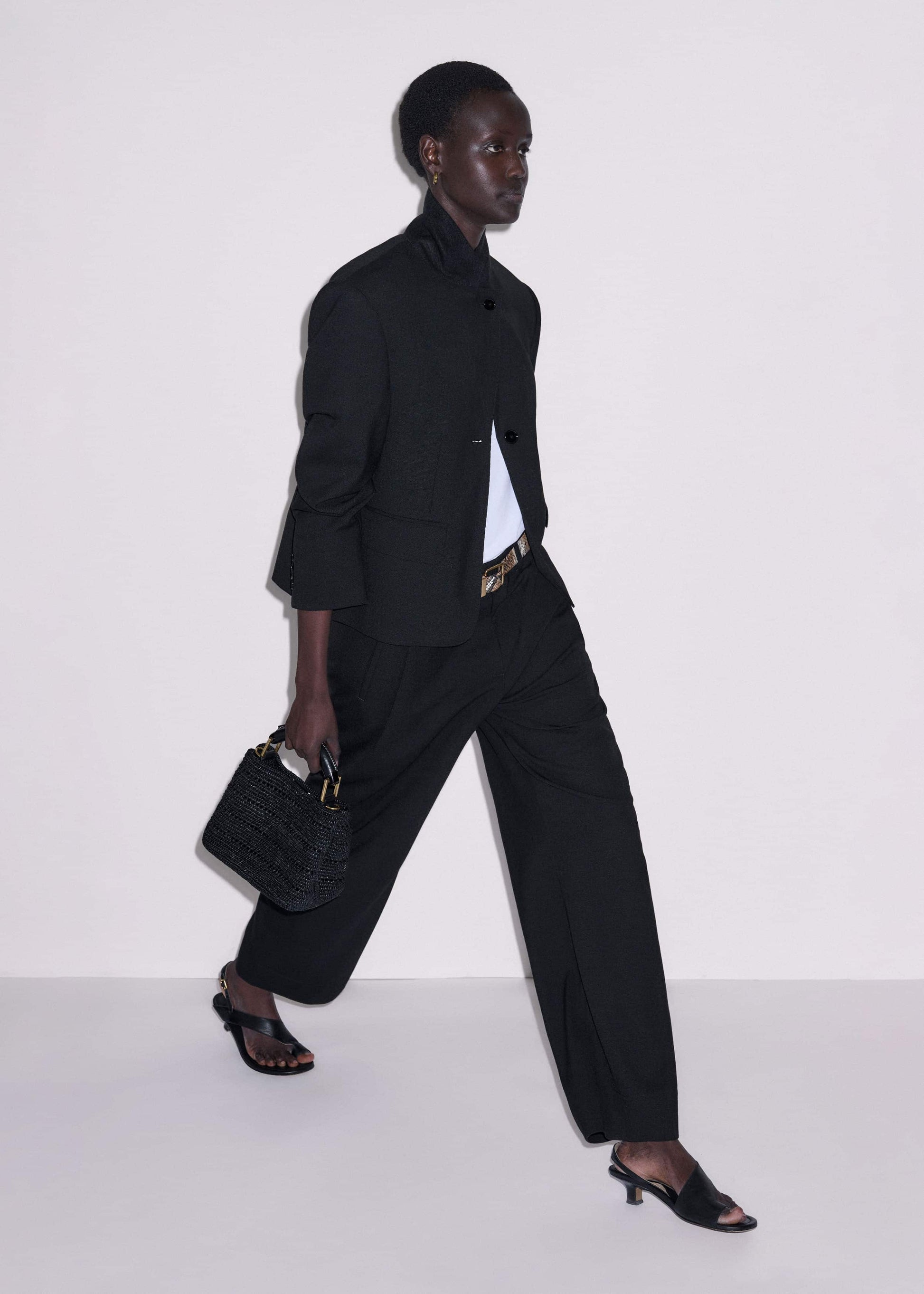 Black Icon Intelligently Oversized Short Blazer
