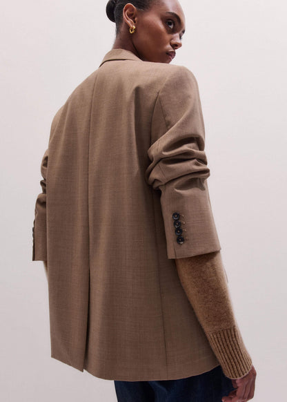 Brown Icon Oversized Blazer