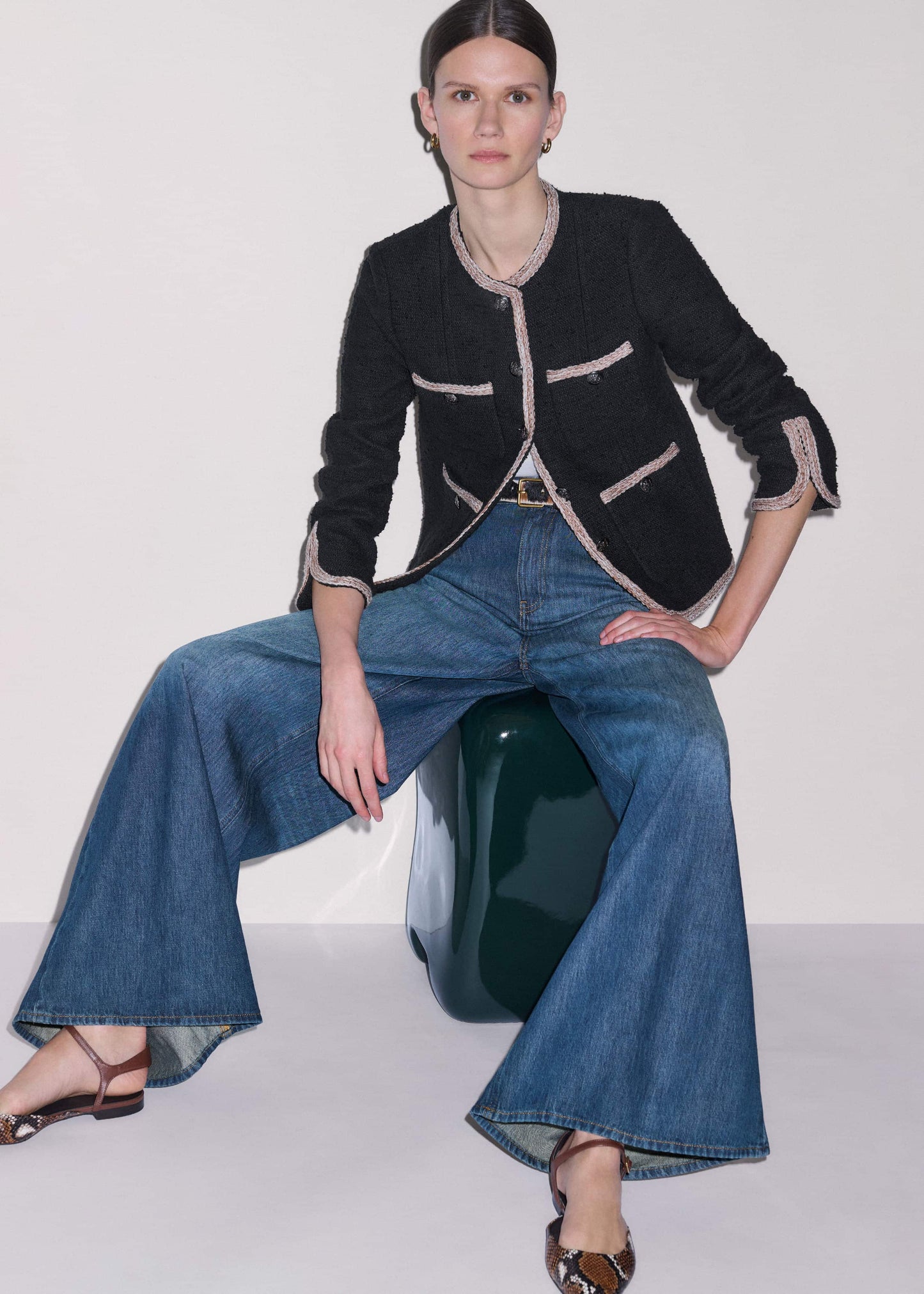 Black Straight Fit Jacket