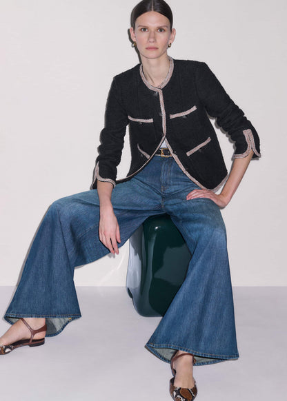 Black Straight Fit Jacket