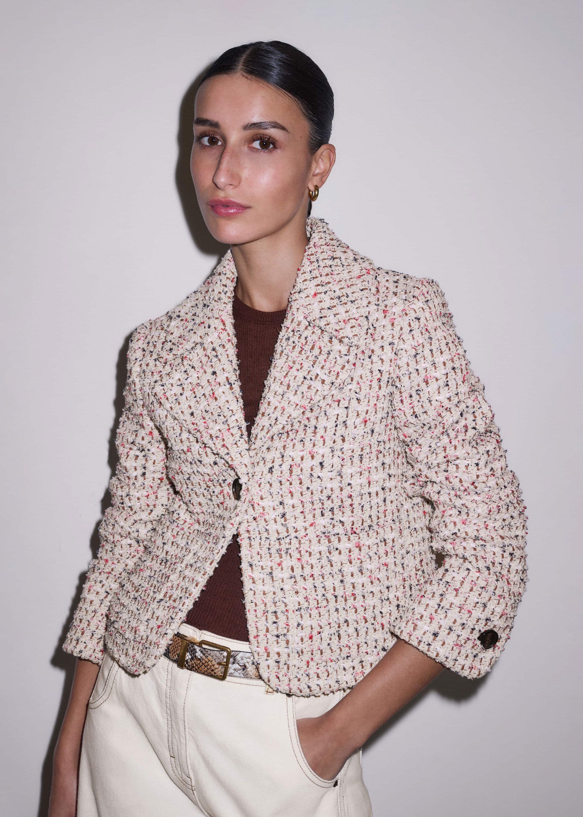 Cream Heritage Crop Jacket