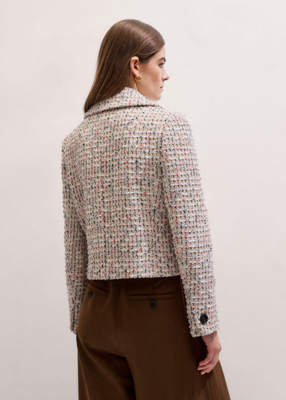 Cream Heritage Crop Jacket