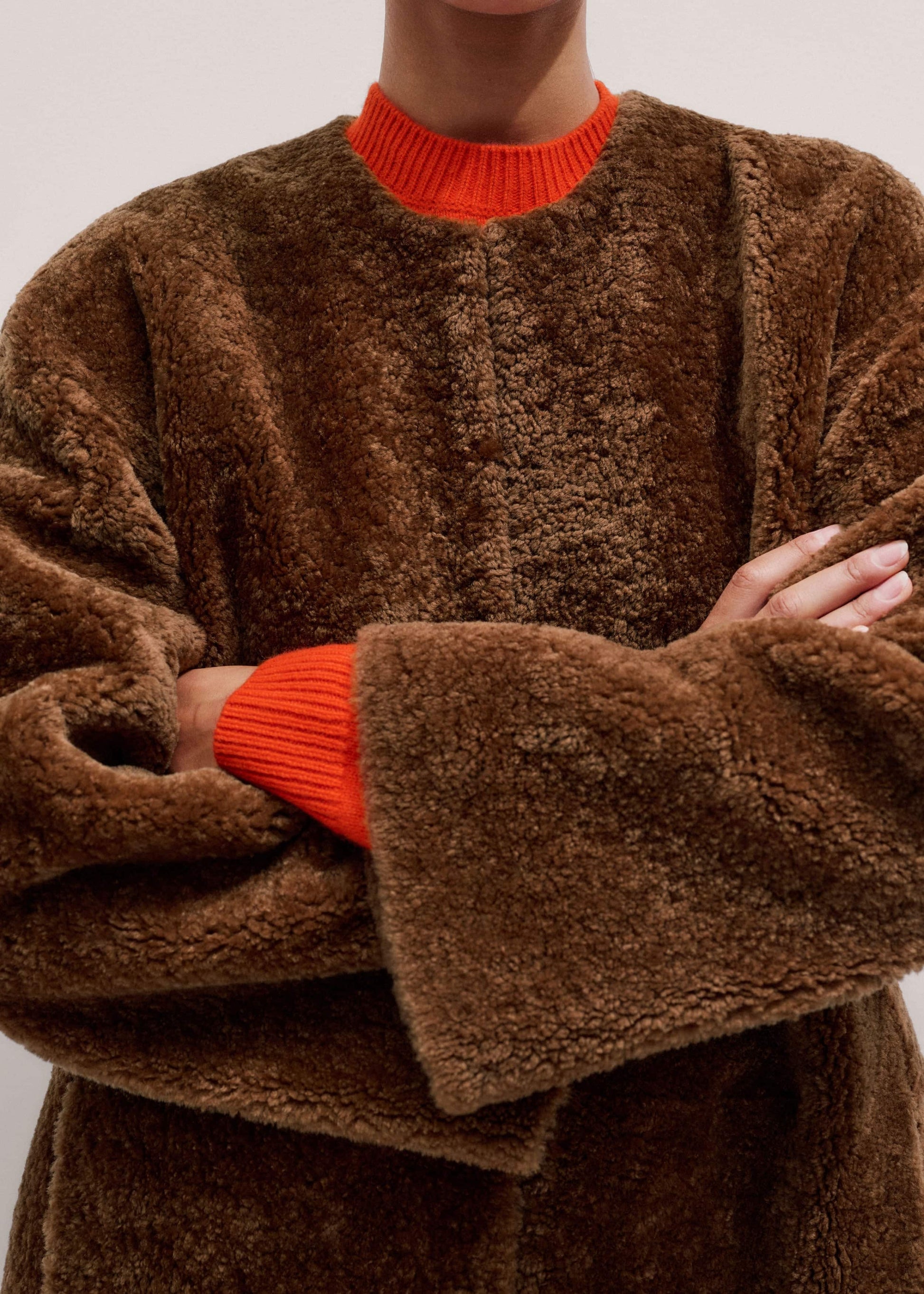 Brown Shearling Coat