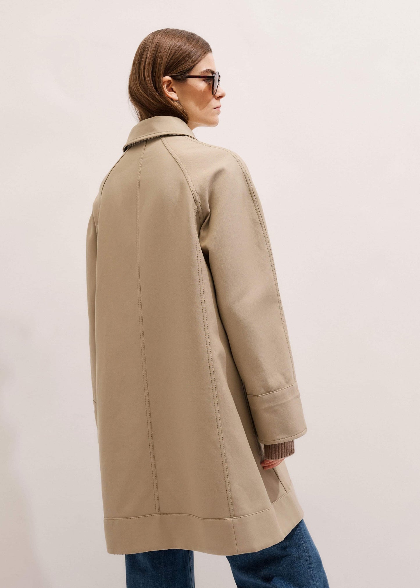 Camel Brown Reversible Mac + Hood