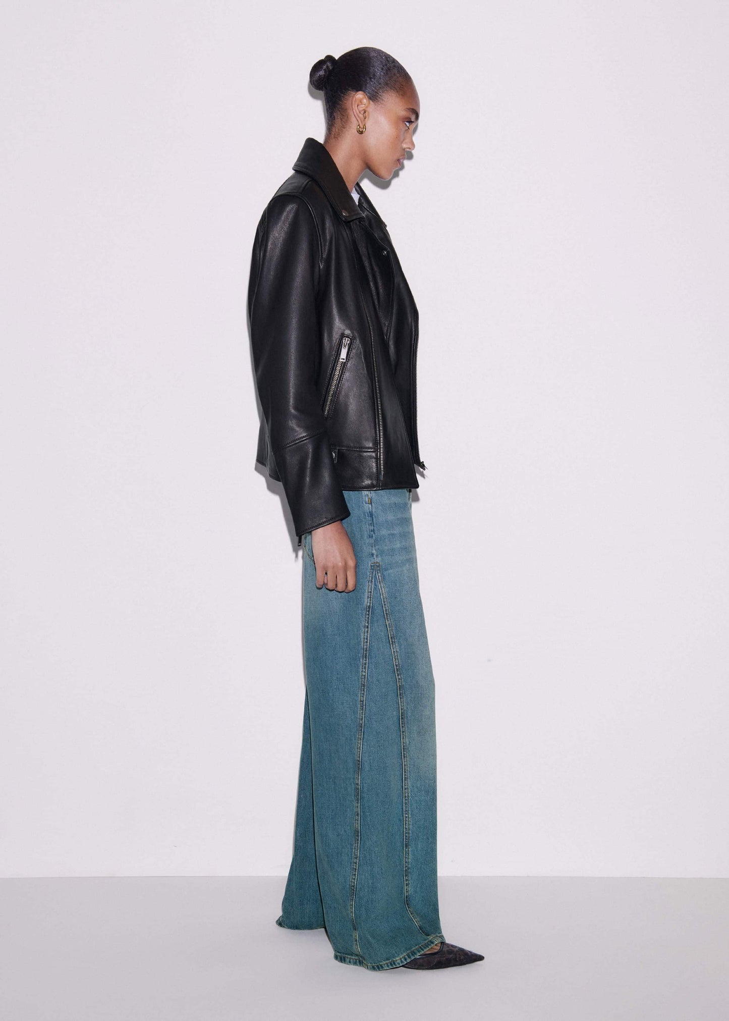Black Authentic Leather Biker Jacket
