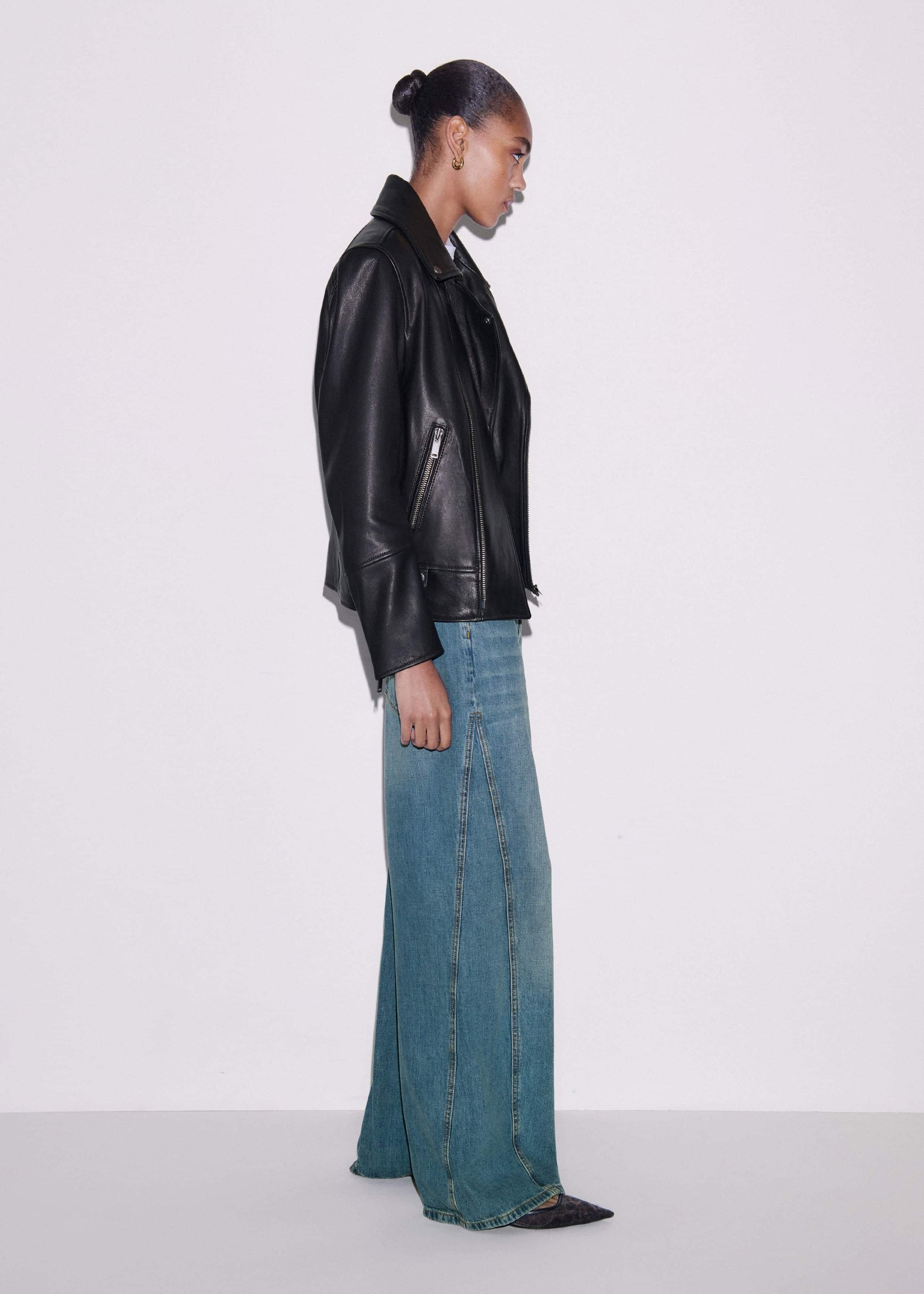 Black Authentic Leather Biker Jacket