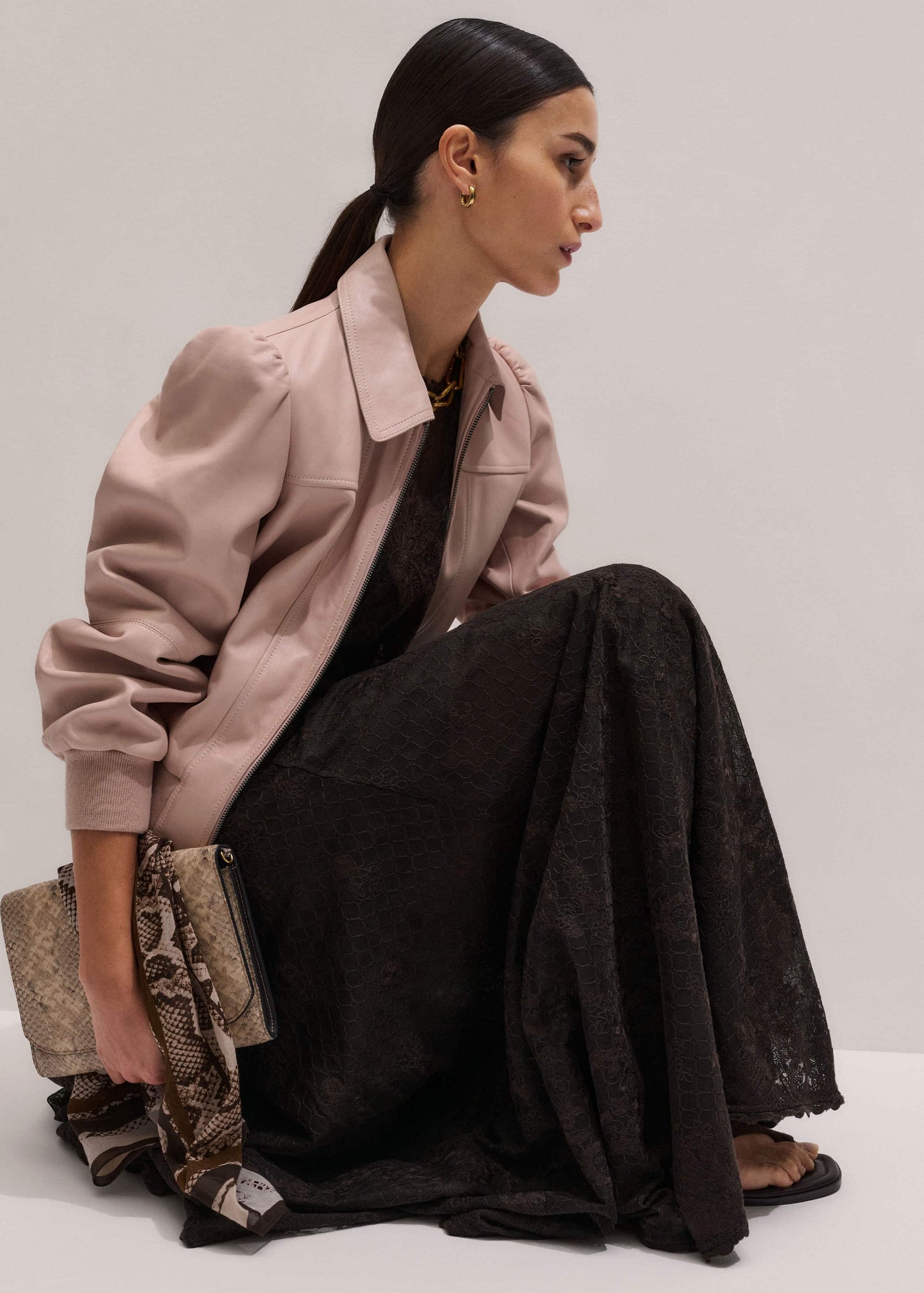 Pink Luxe Feminine Bomber Jacket