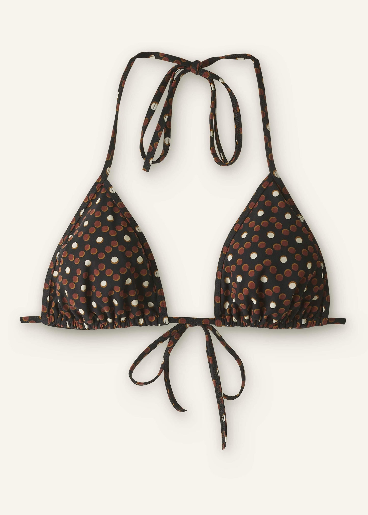 Cinnamon Brown Triangle Bikini Top