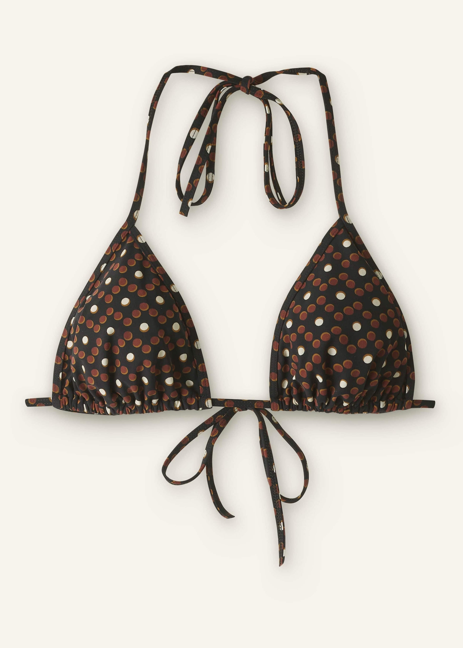 Cinnamon Brown Triangle Bikini Top