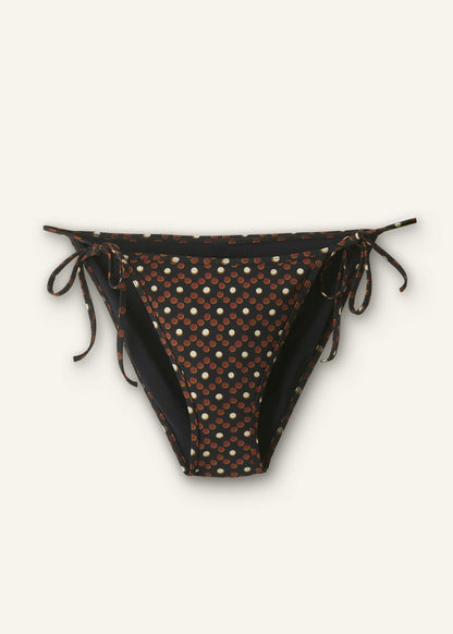 Cinnamon Brown Side Tie Bikini Bottom