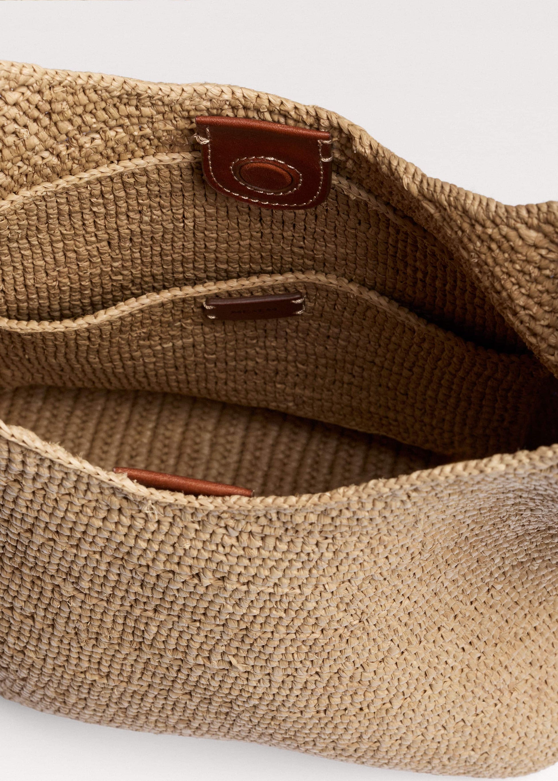 Tan Raffia Carry All Summer Bag