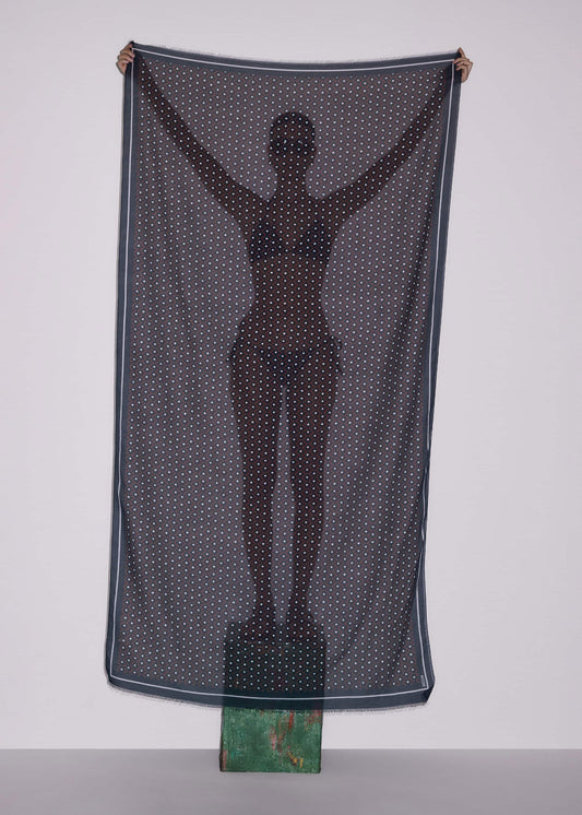Black Geometric Sarong