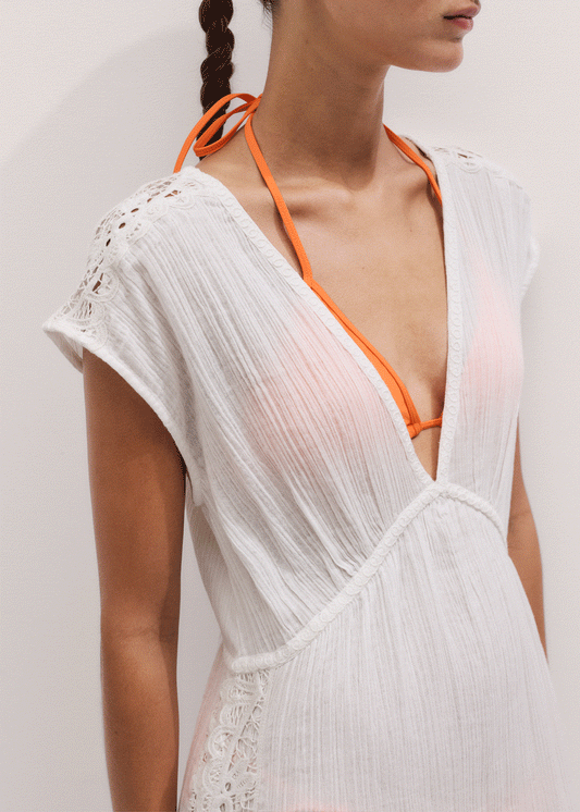 White Maxi Beach Dress