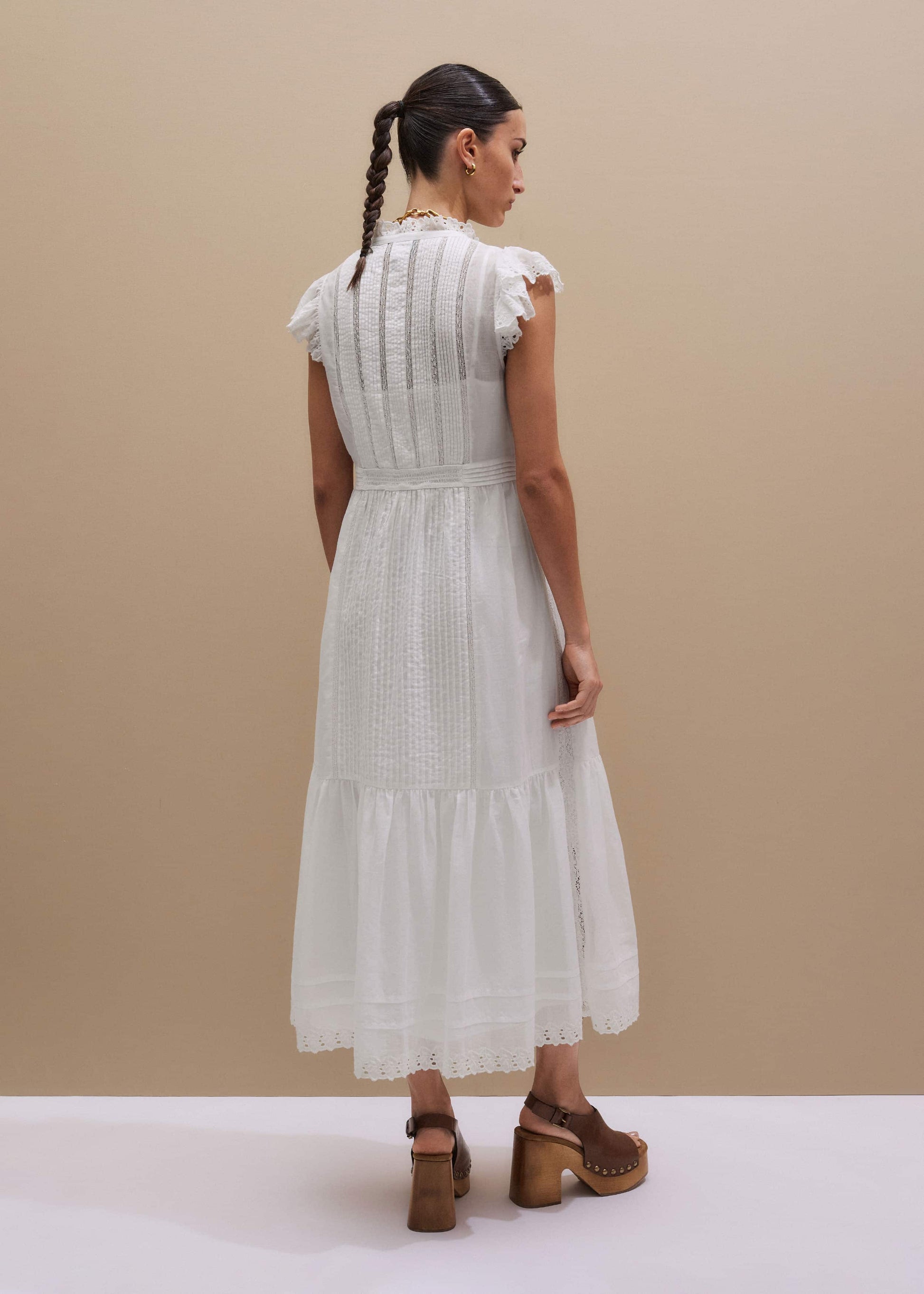 White 2-in-1 Maxi Dress