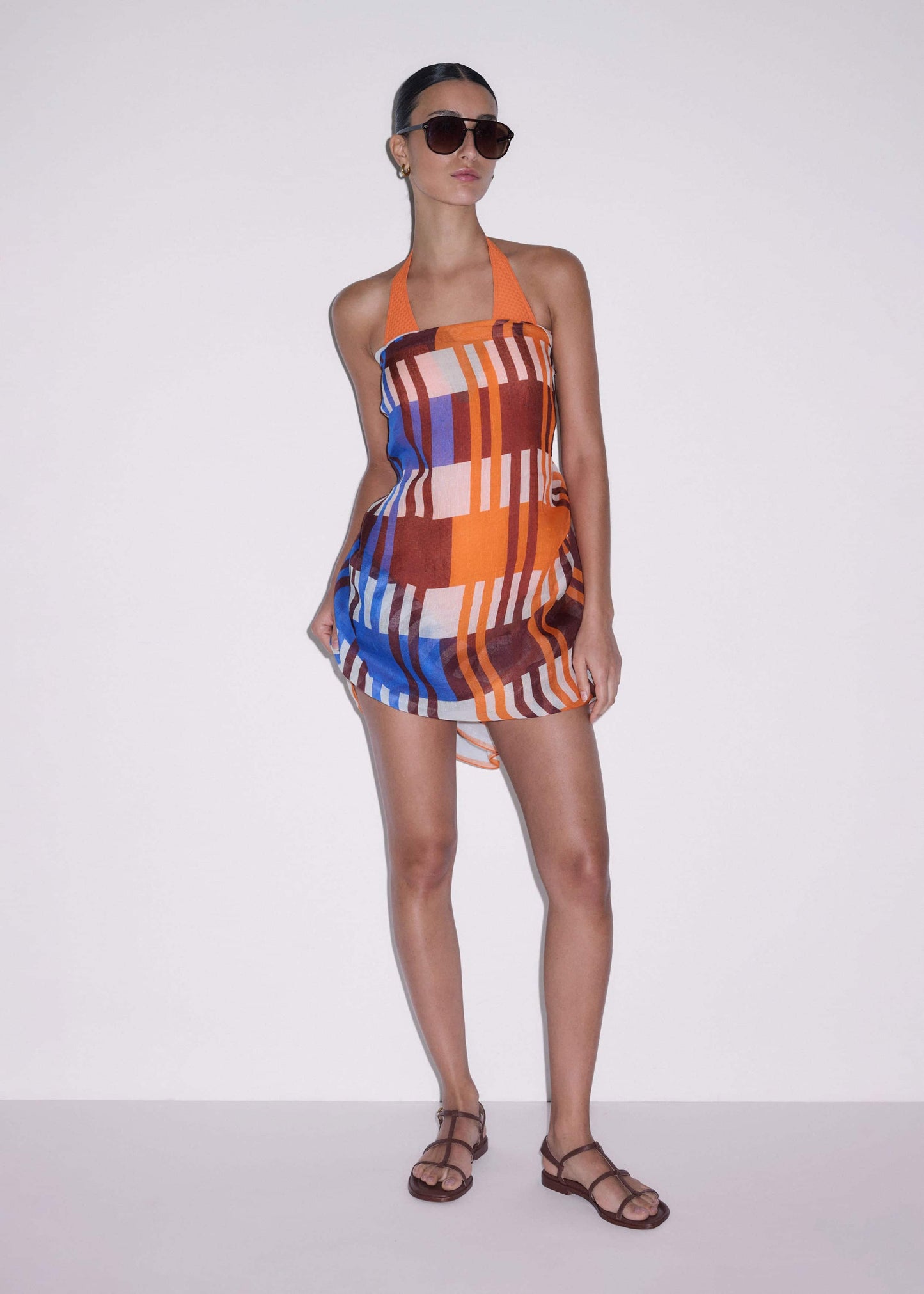 Orange Stripe Sarong