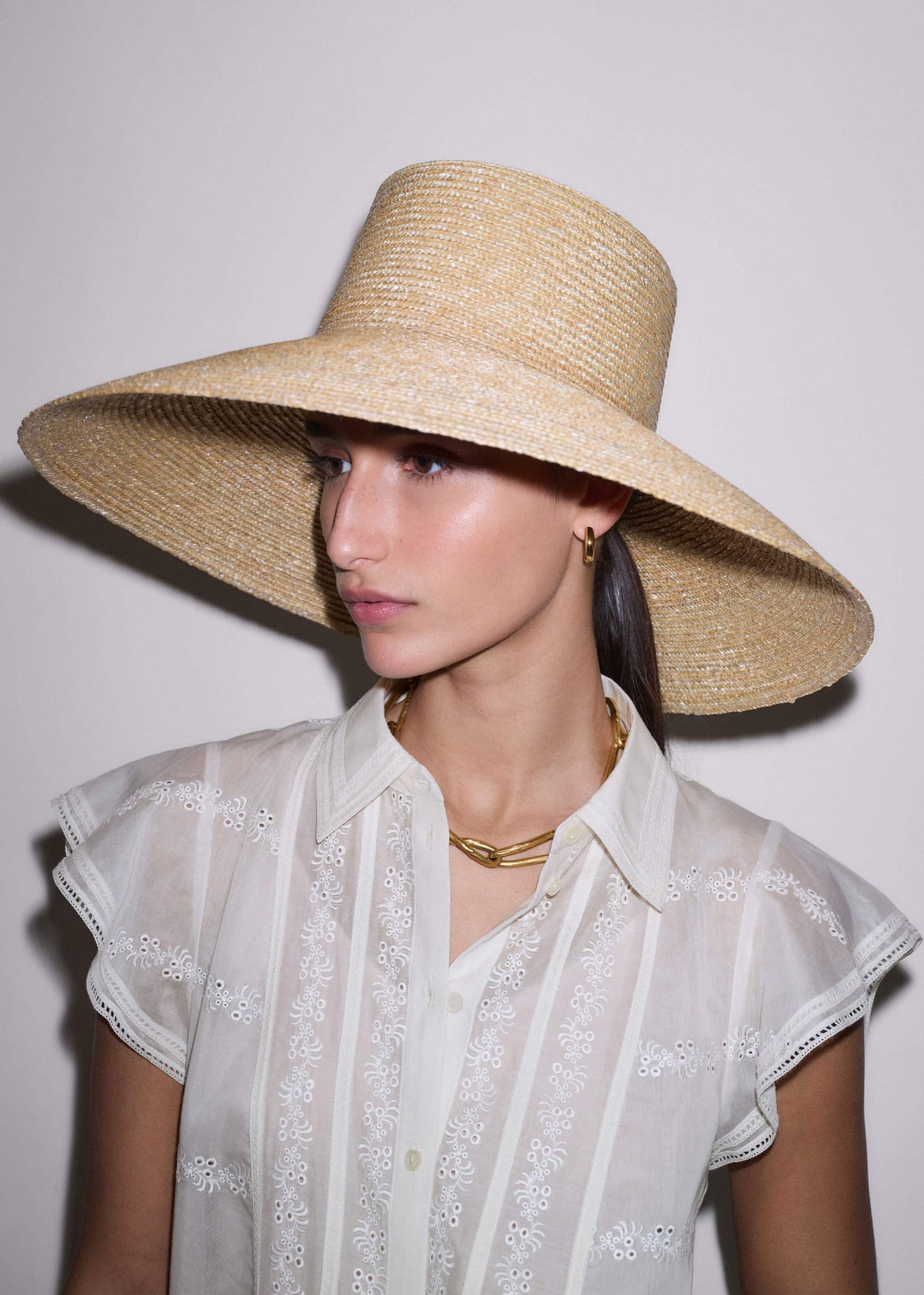 Natural Maxi Wide Straw Hat