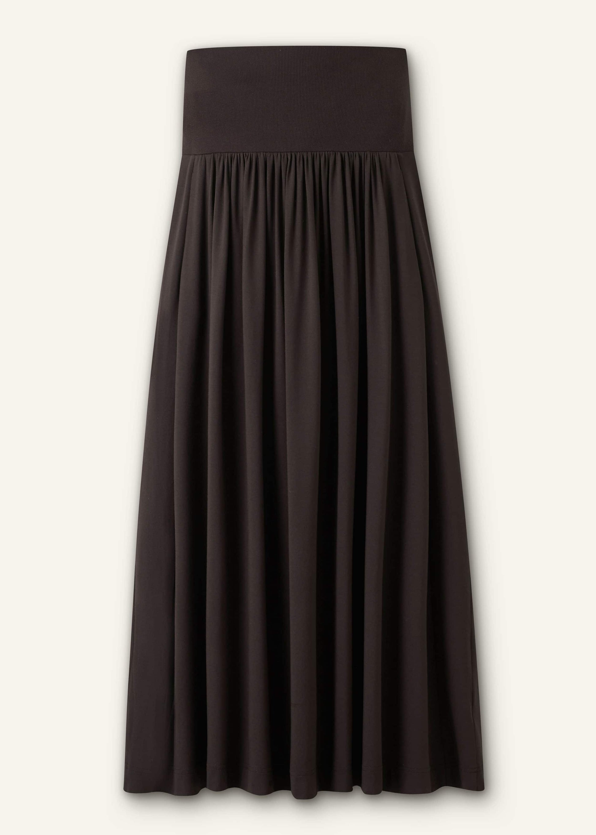 Brown Soft Sculpt Maxi Skirt