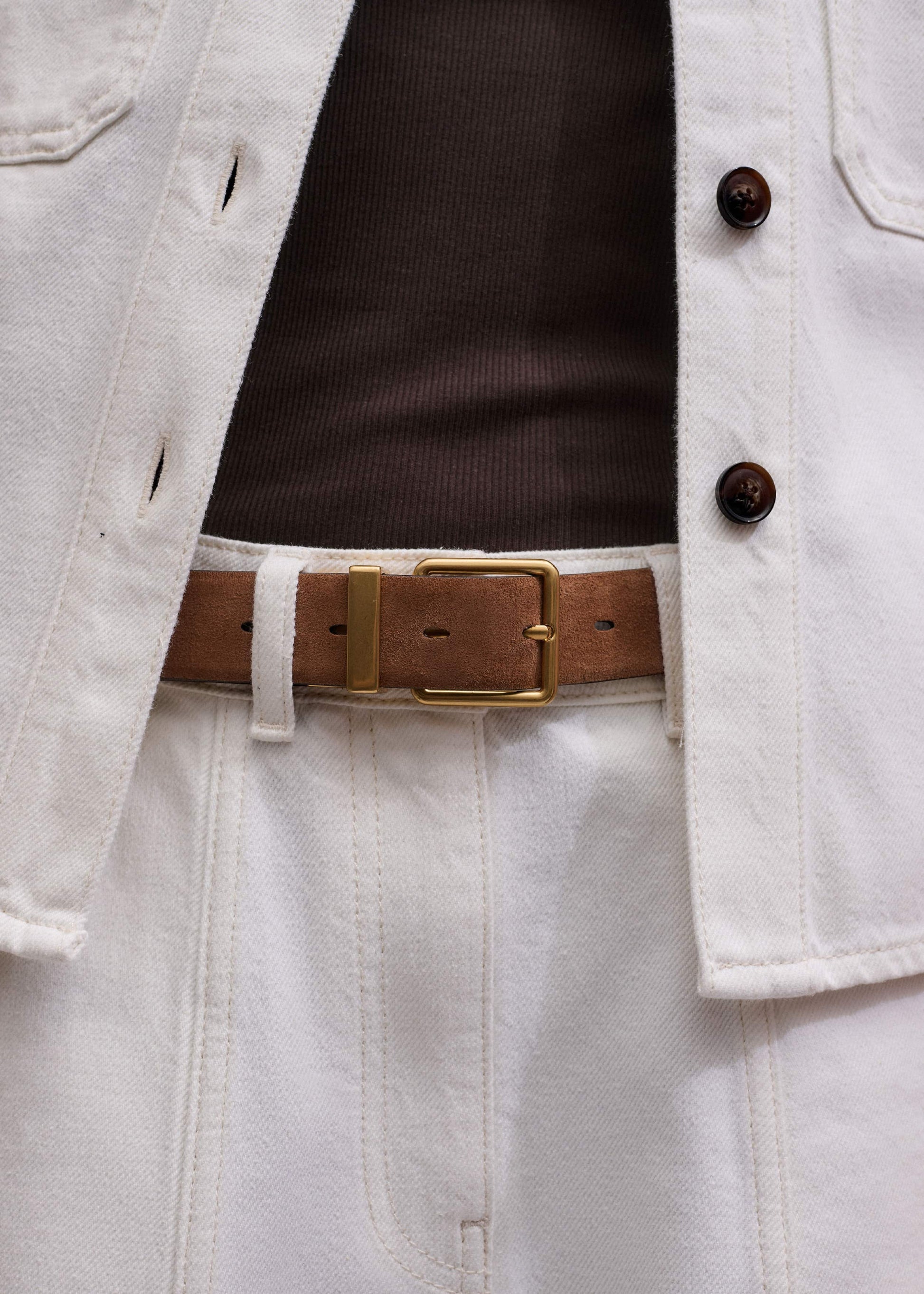 Tan Snake Print Reversible Belt