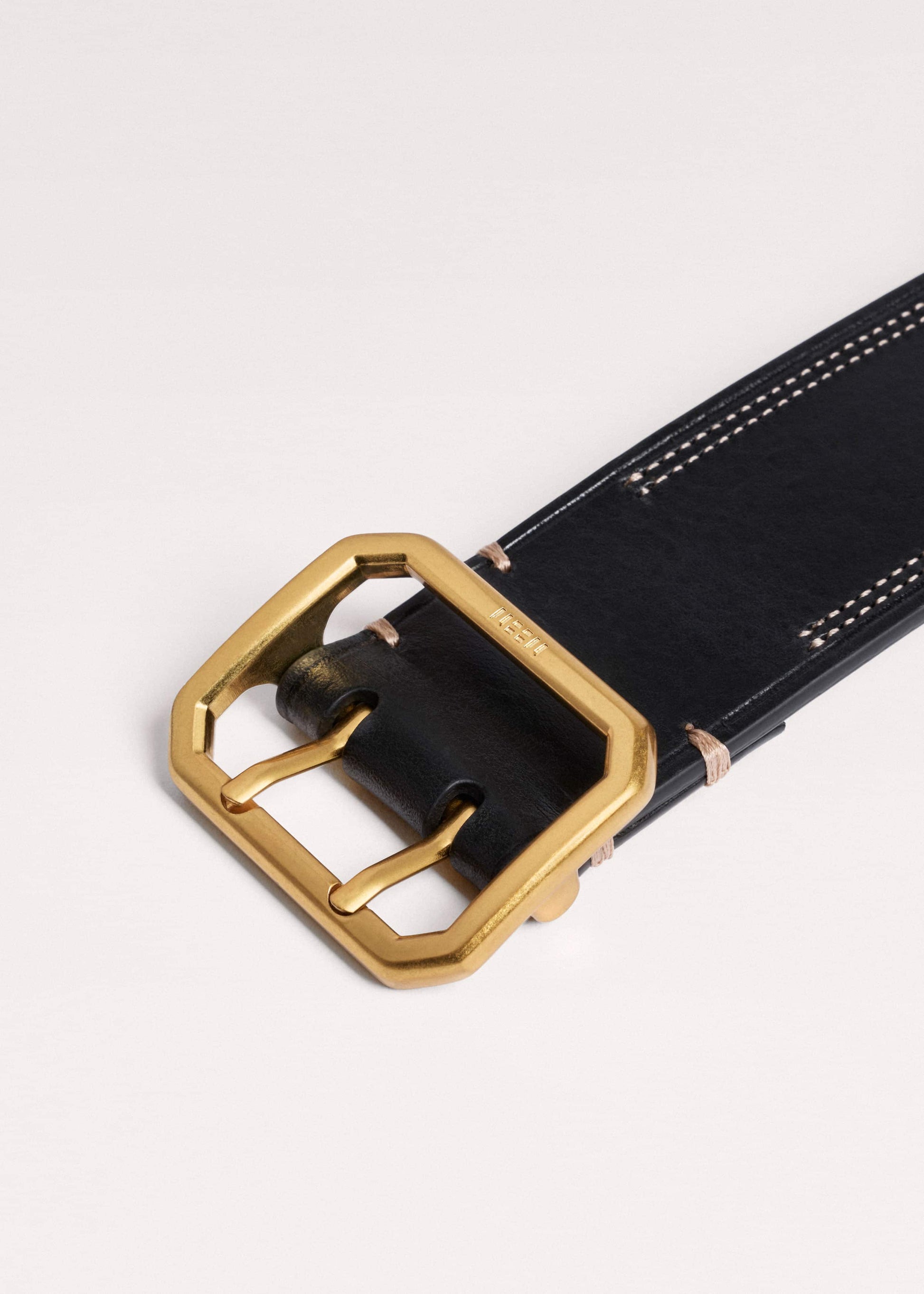 Black Double Prong Belt