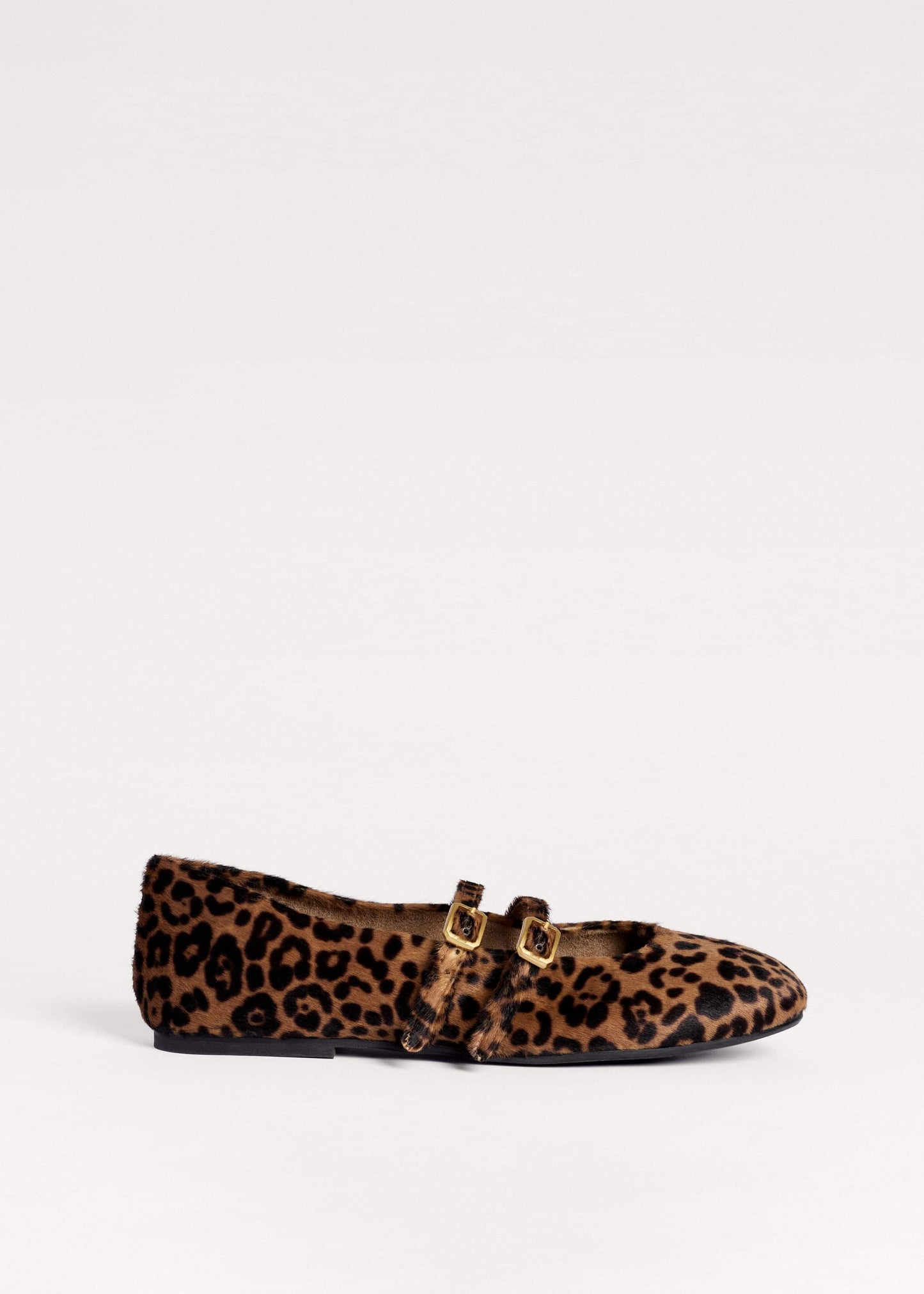 Dark Brown Leopard Ballet Flat