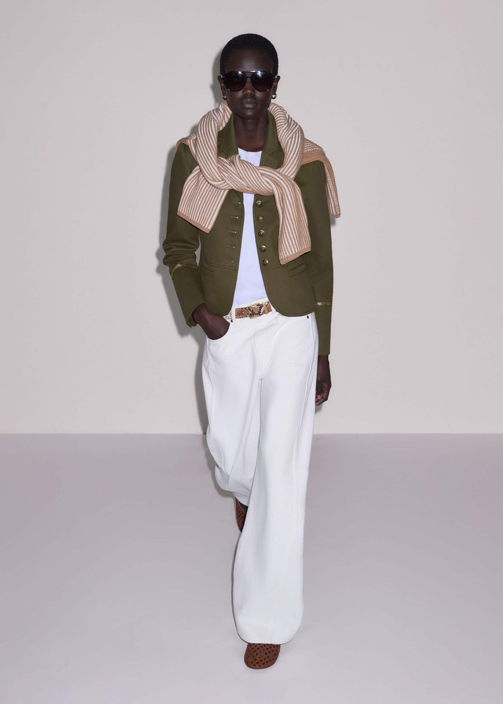 Khaki Wear With Everything Fitted Utility Jacket