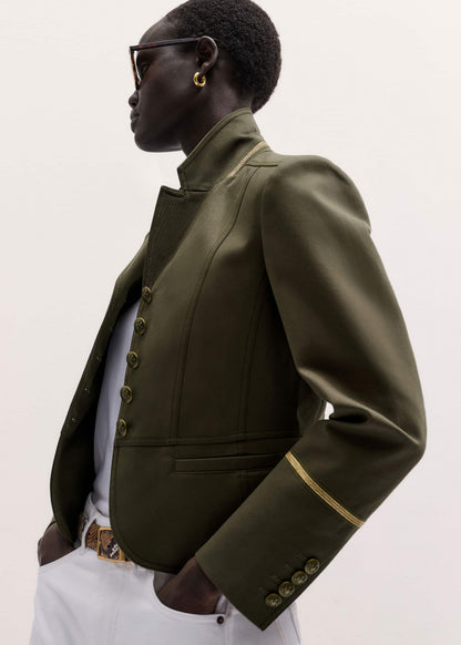 Khaki Wear With Everything Fitted Utility Jacket
