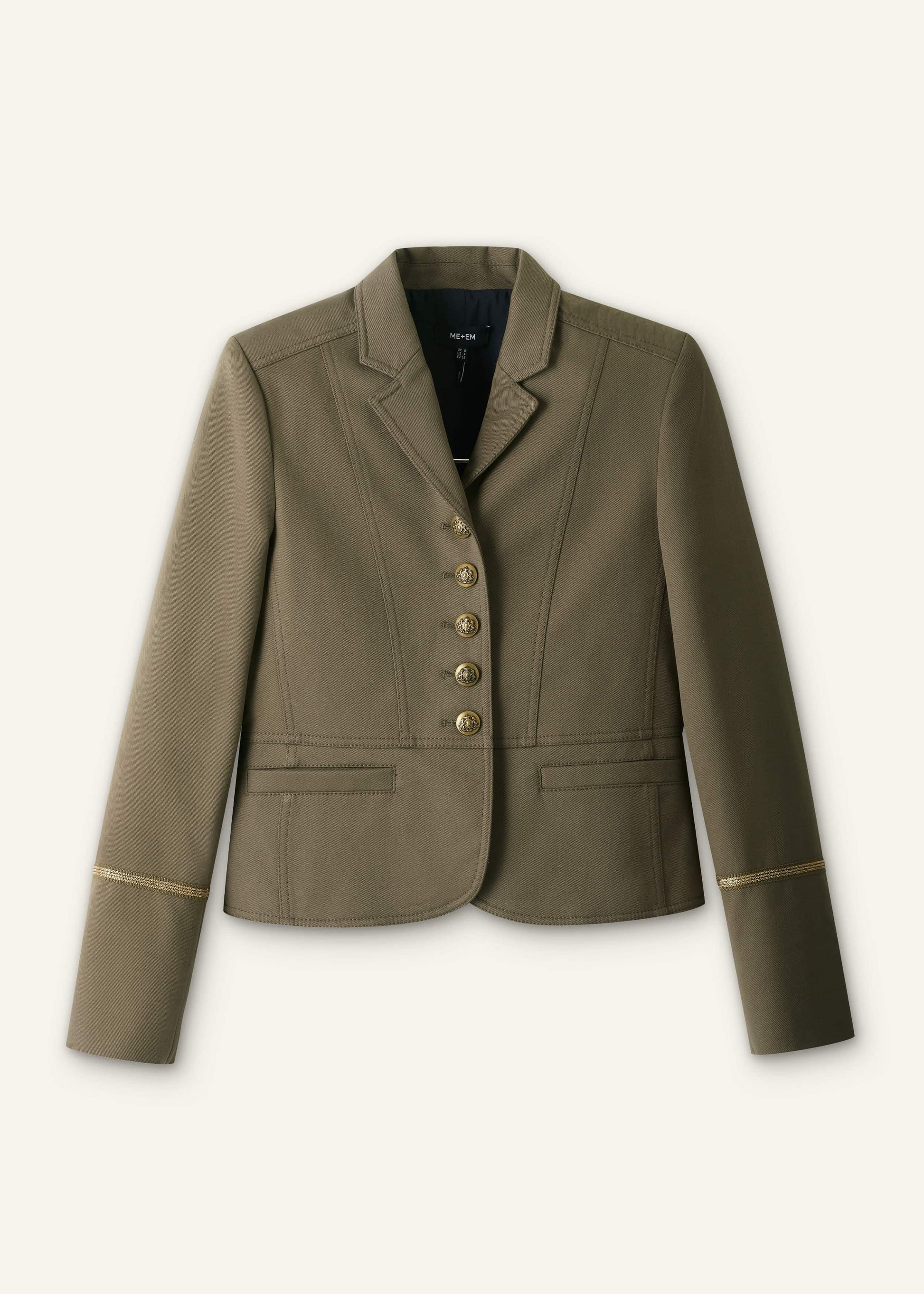 Khaki Wear With Everything Fitted Utility Jacket