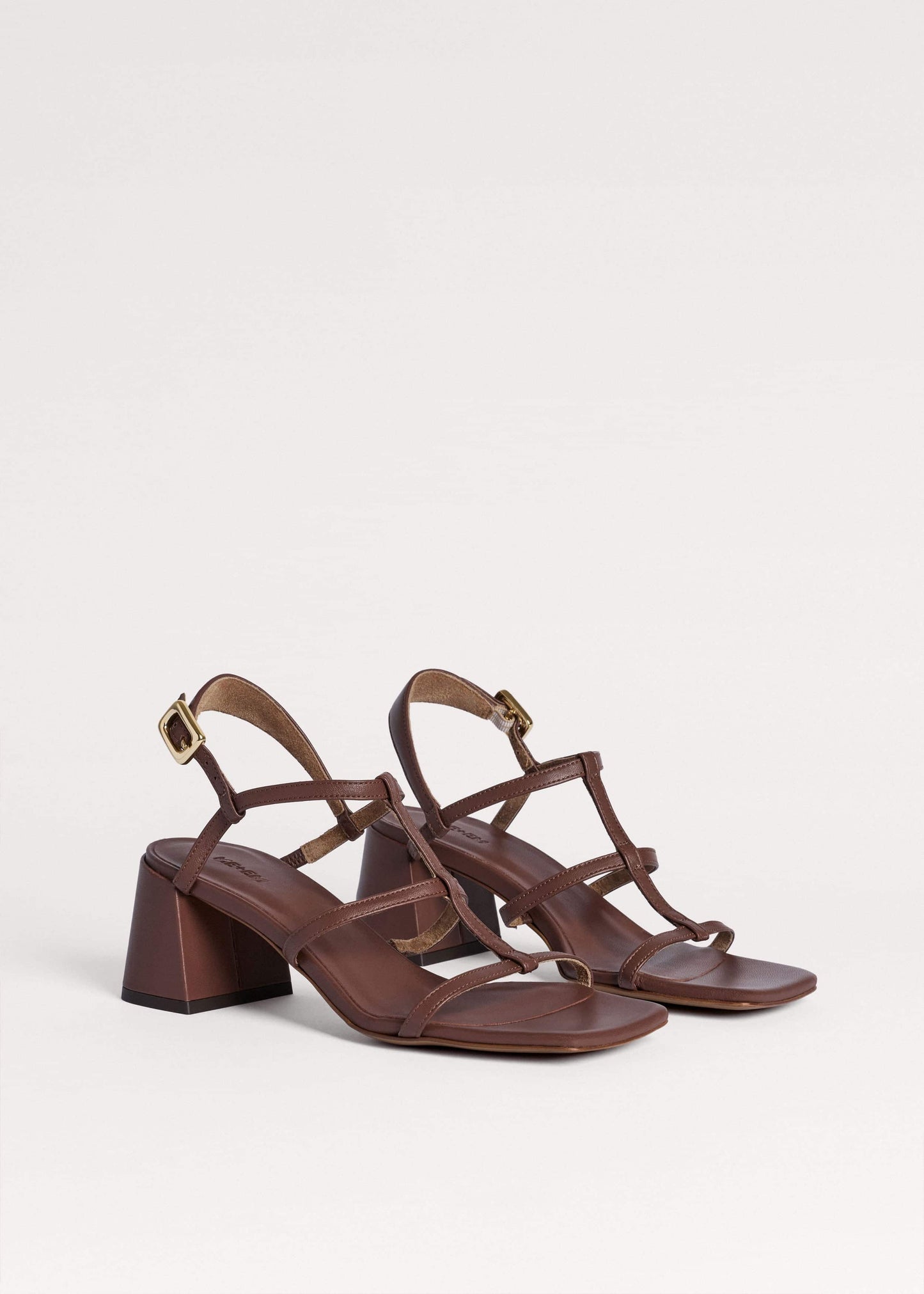 Dark Brown Caged Occasion Sandal