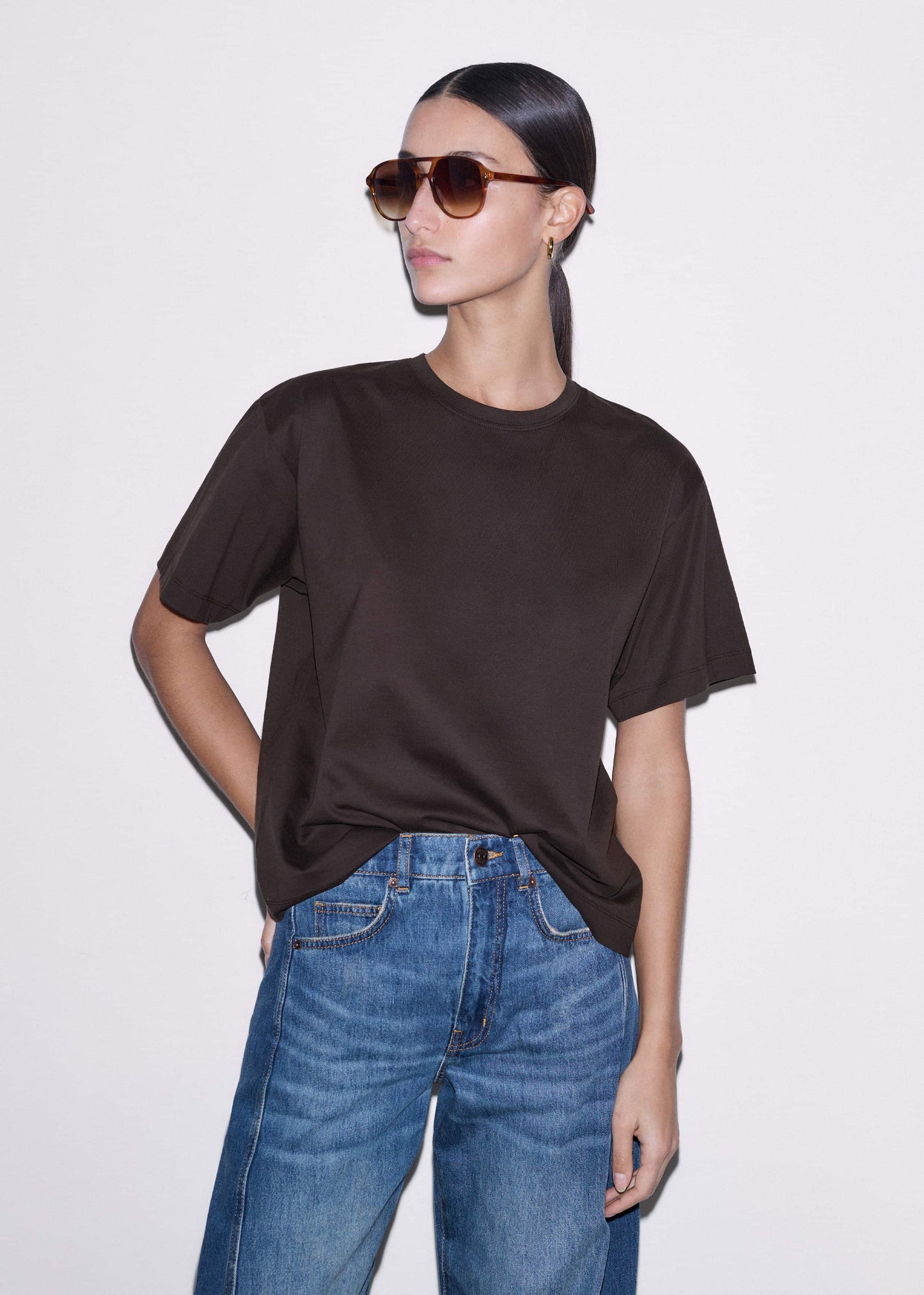 Brown Oversized Tee
