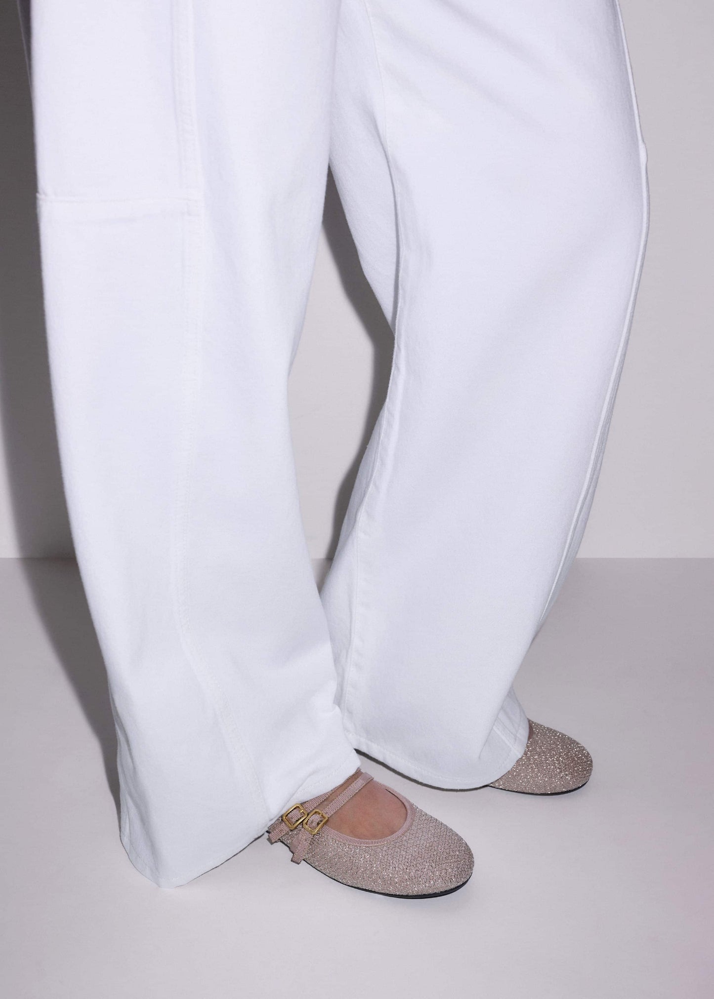 Gold Mesh AM-PM Ballet Flat