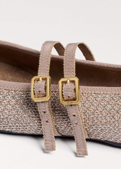 Gold Mesh AM-PM Ballet Flat