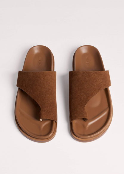 Tan Brown Asymmetric Sandal