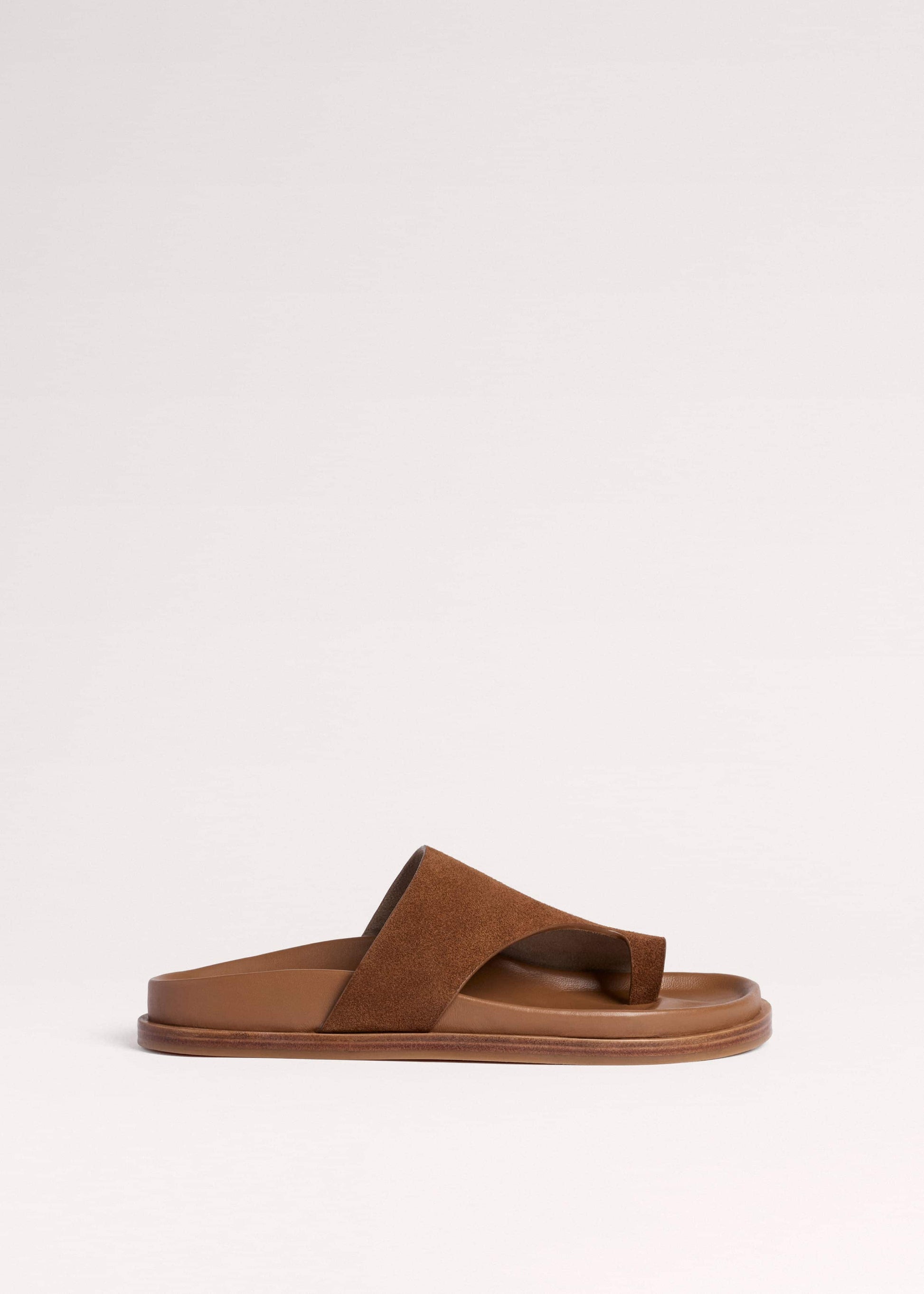 Tan Brown Asymmetric Sandal