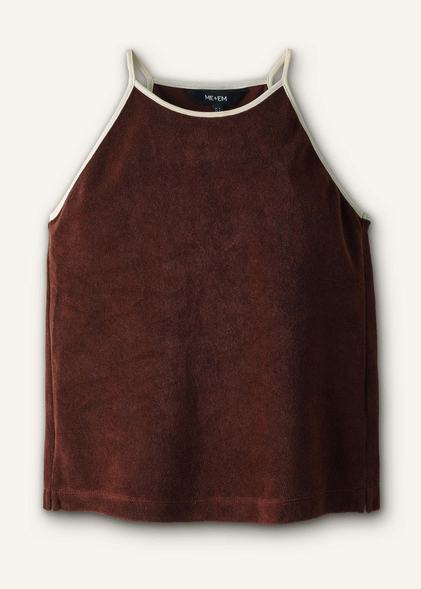 Cinnamon Brown Halterneck Top