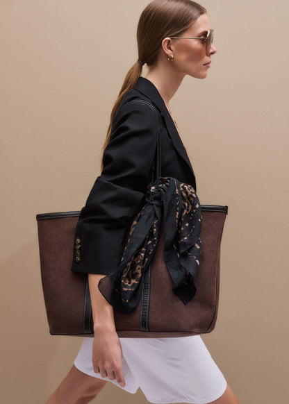 Brown Reversible Tote