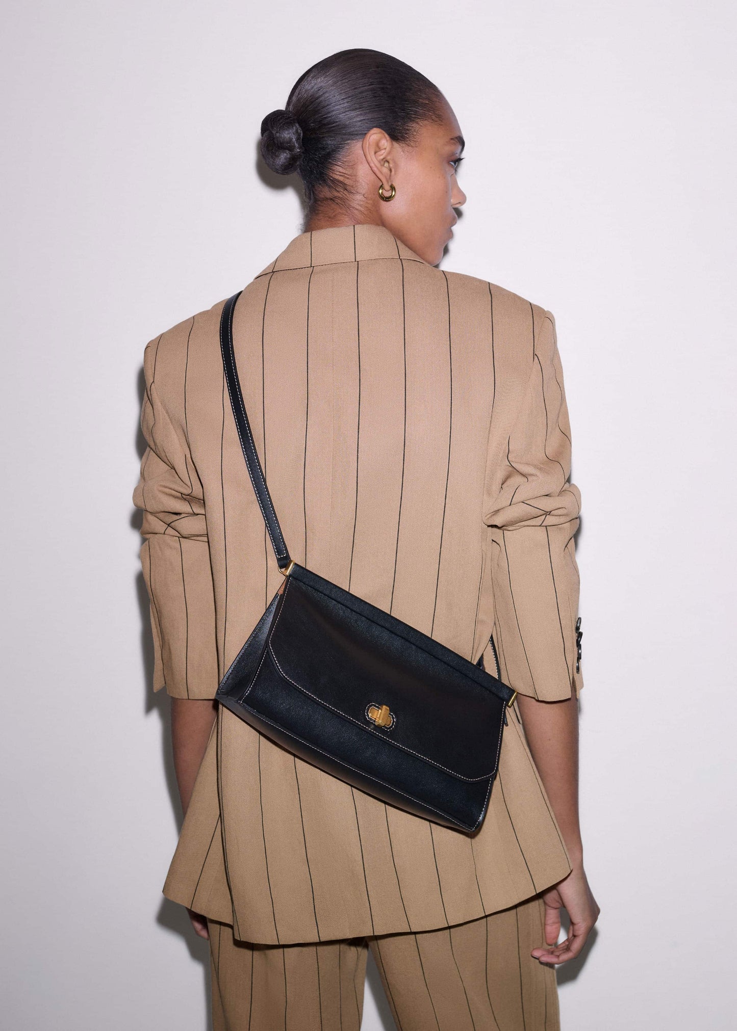 Black Tailored Clutch Bag