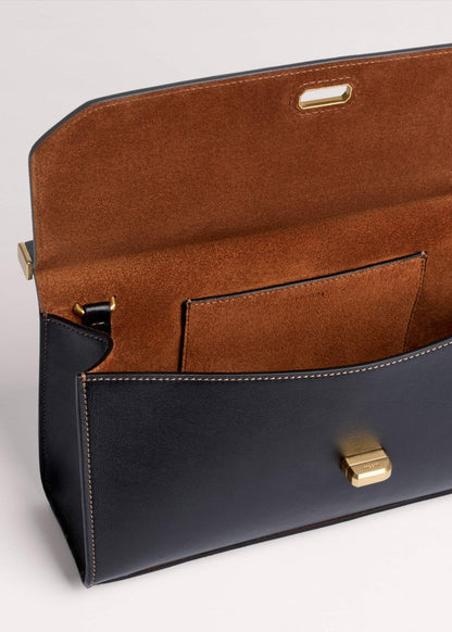 Black Tailored Clutch Bag