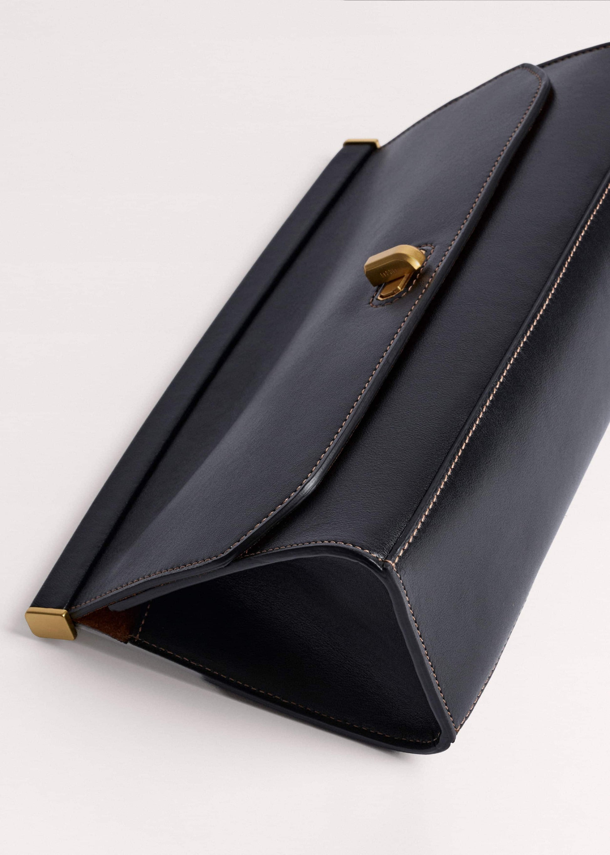 Black Tailored Clutch Bag