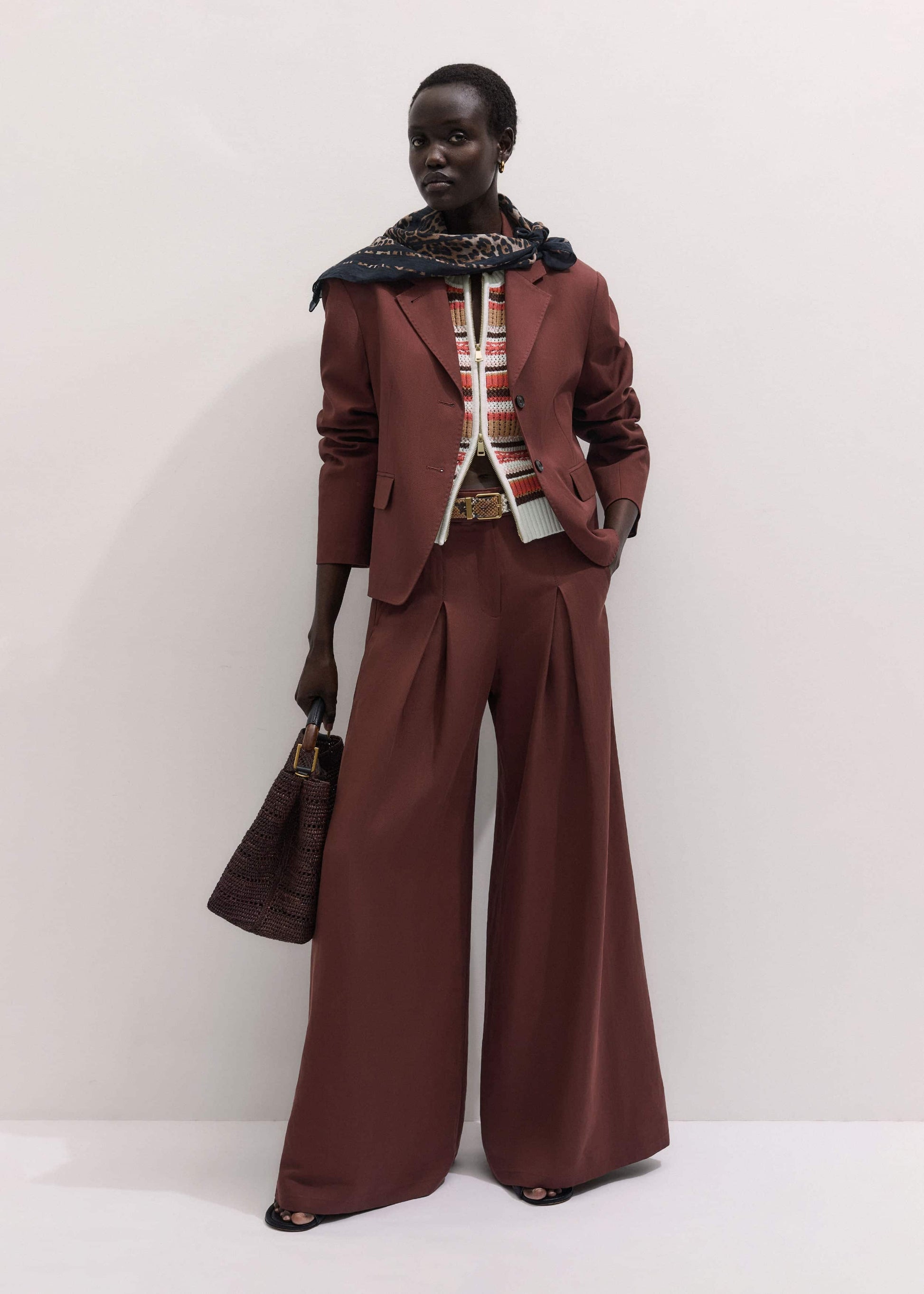 Cinnamon Brown Icon Oversized Blazer Suit