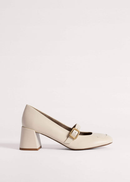 Cream Classic Mary Jane Heel