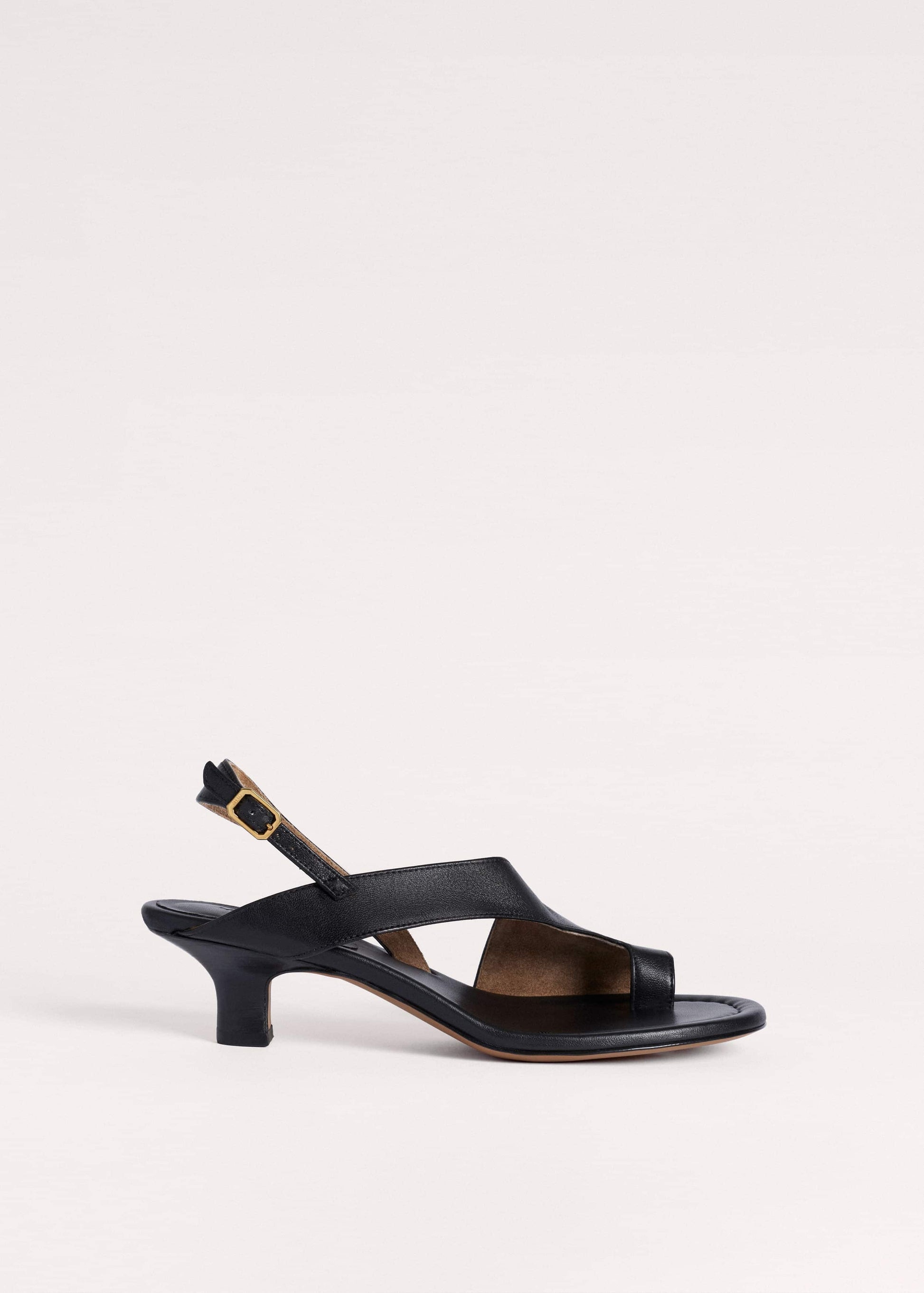 Black Asymmetric Heel