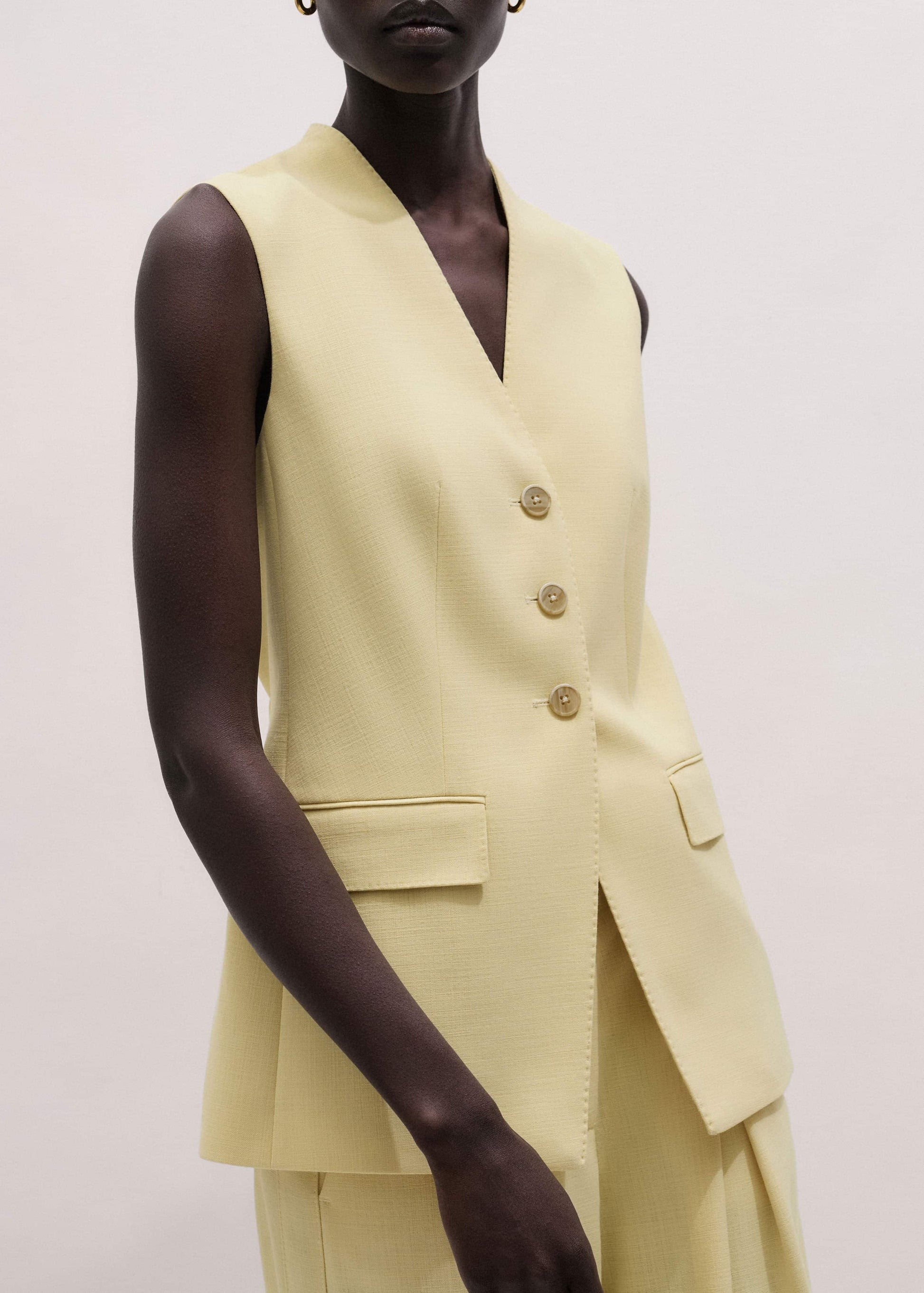 Yellow Longline Vest
