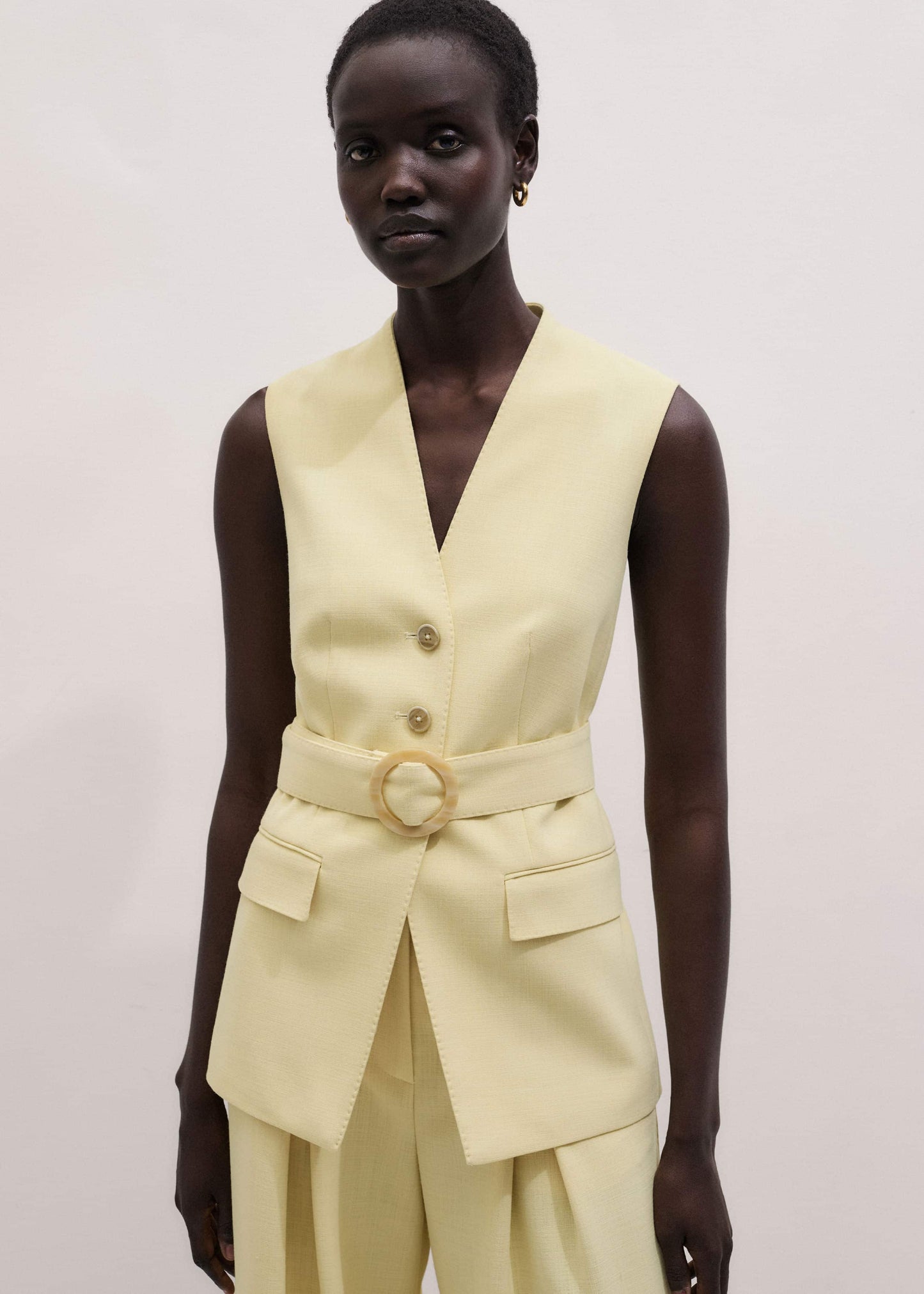 Yellow Longline Vest