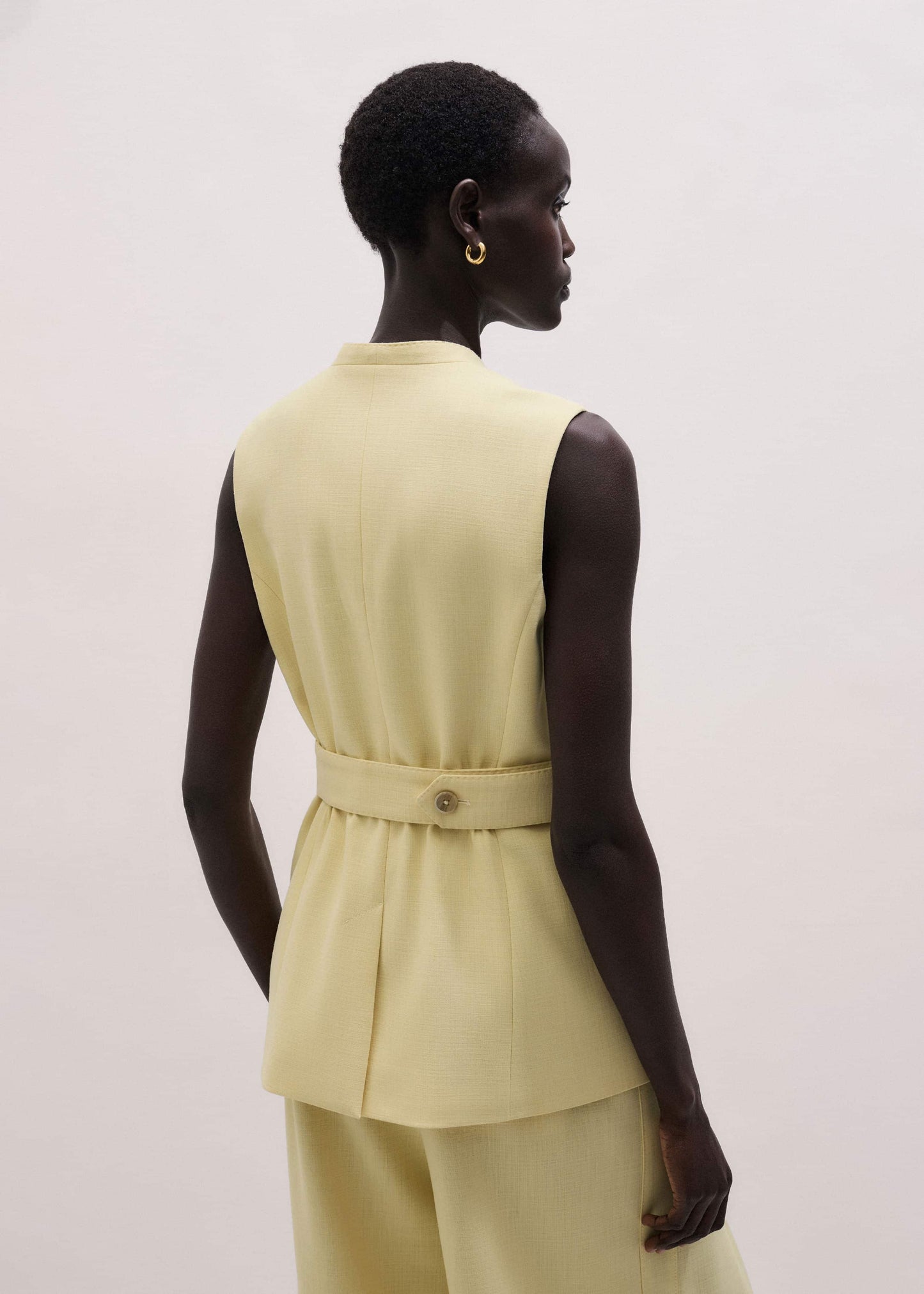 Yellow Longline Vest