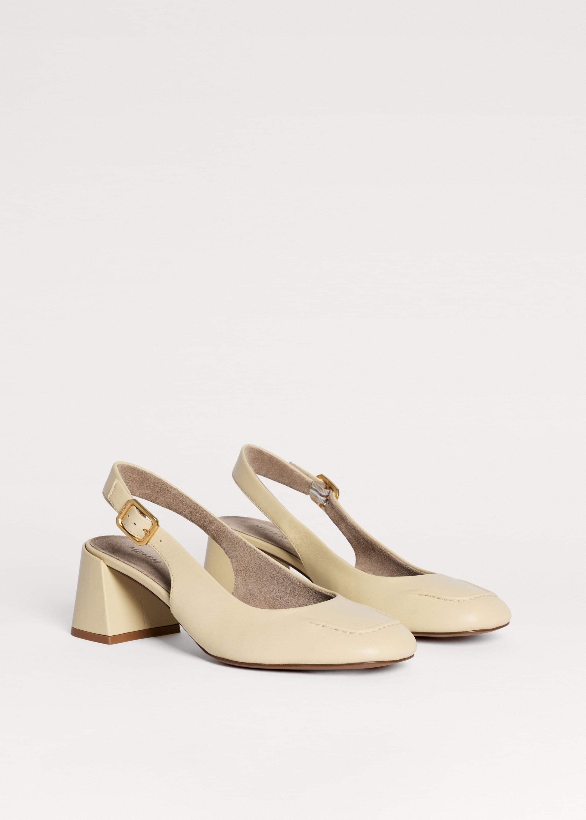 Cream Occasion Slingback Heel