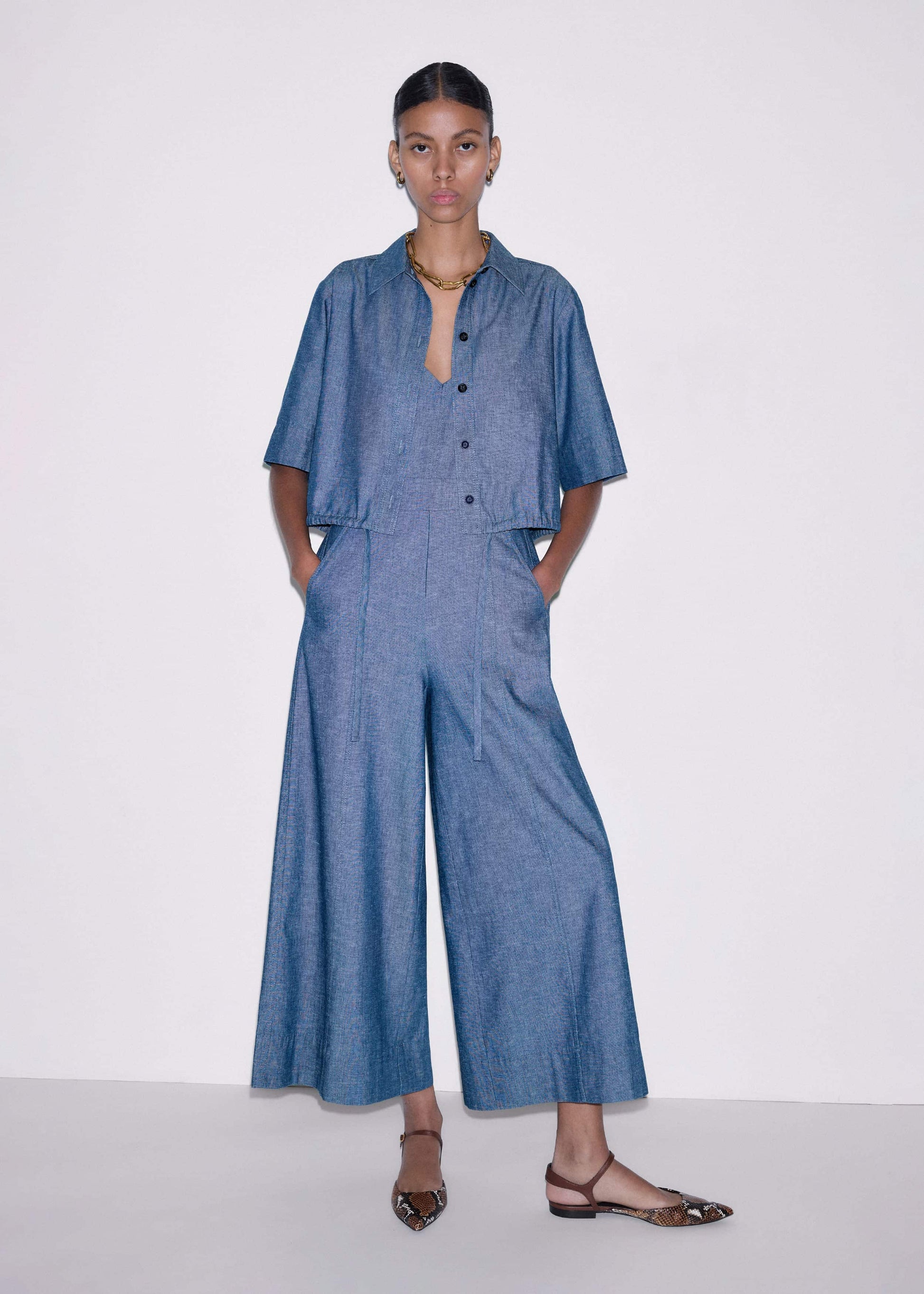 Blue 2-in-1 Jumpsuit