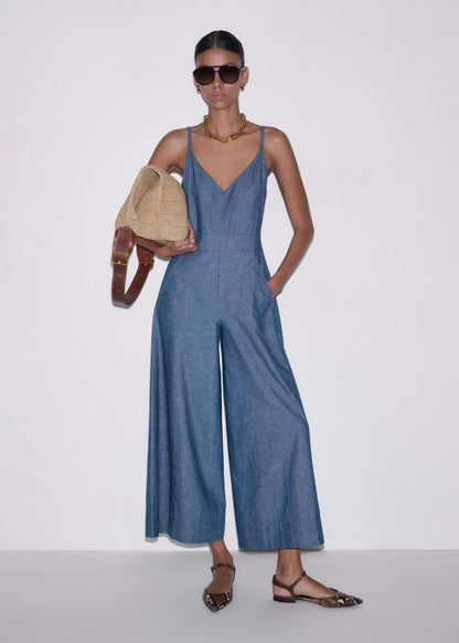 Blue 2-in-1 Jumpsuit
